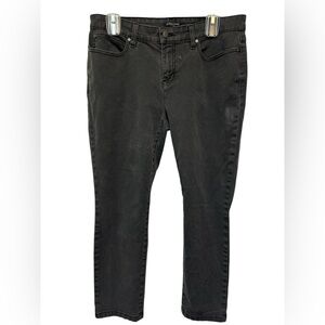 Eileen Fisher Black Straight Leg Denim Jeans